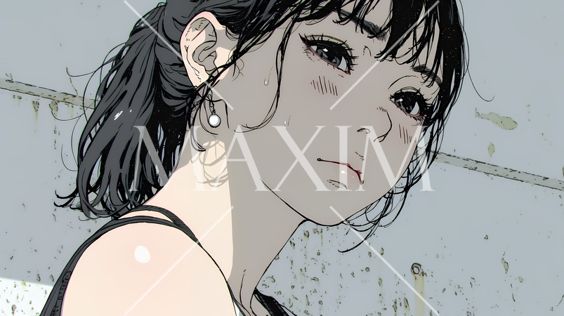 罪悪感に苛まれ、深く反省する若い女性