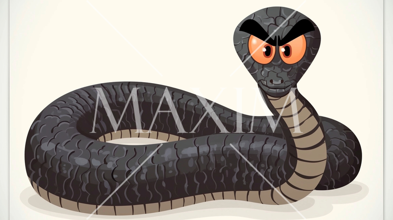 変な顔をしたユニークな蛇