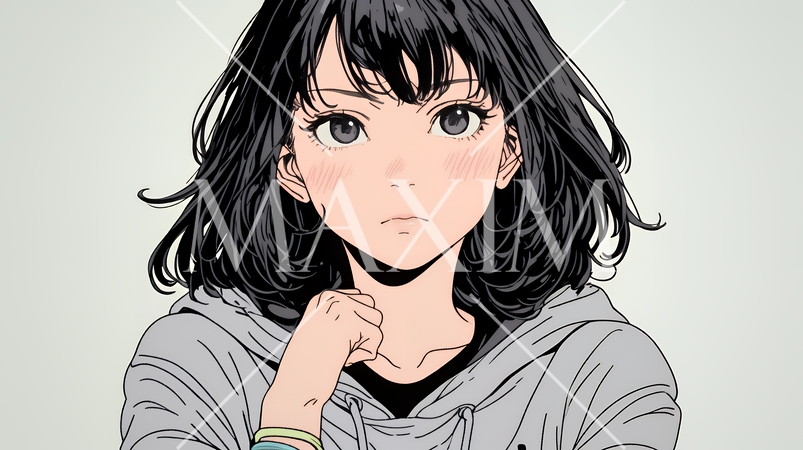 肩をすくめて困惑・諦めの仕草をしている若い女性