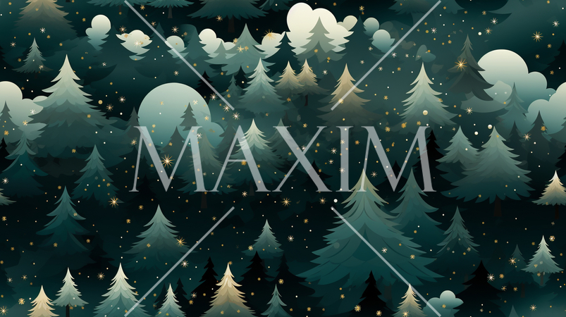 クリスマスツリーの連続パターン