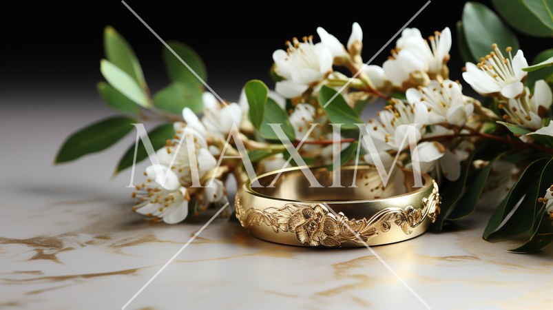 結婚式をイメージした白基調の背景画像