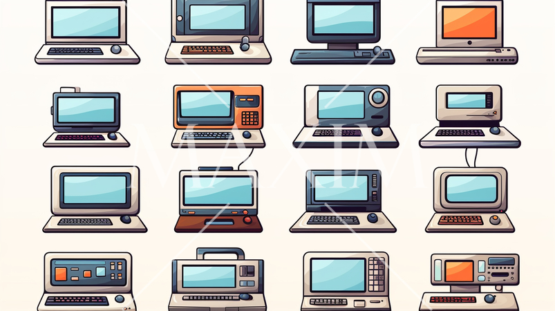 各種パソコン（PC)のアイコンのリファレンスシート