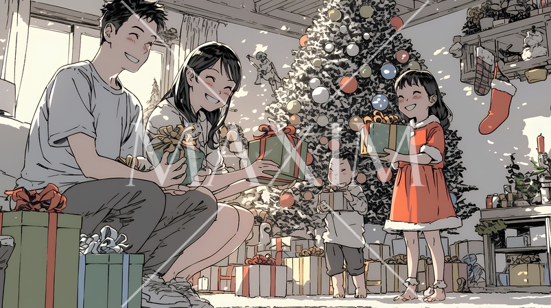 仲良し親子の楽しいクリスマス