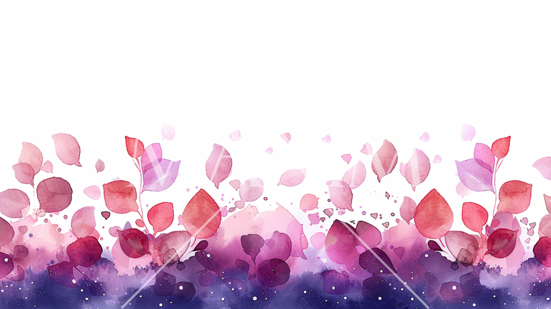 秋のささやき：葉っぱが色づいてグラデーションになっている