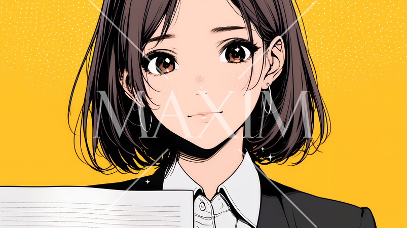 書類を確認するビジネスウーマン