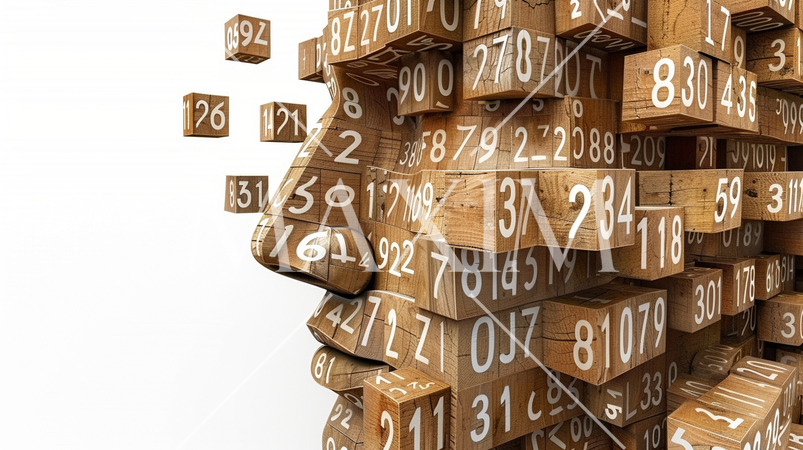 売上計画などの数値計画に悩んでいる人のイメージ