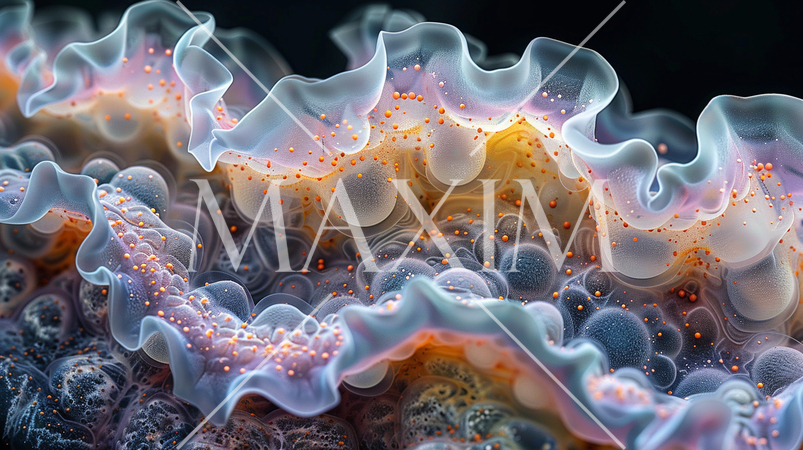 火星とかにいそうな架空の微生物の顕微鏡画像