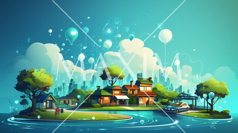 インターネット・オブ・シングス（IoT）：デバイス同士が連携、スマートホームや自動運転車。