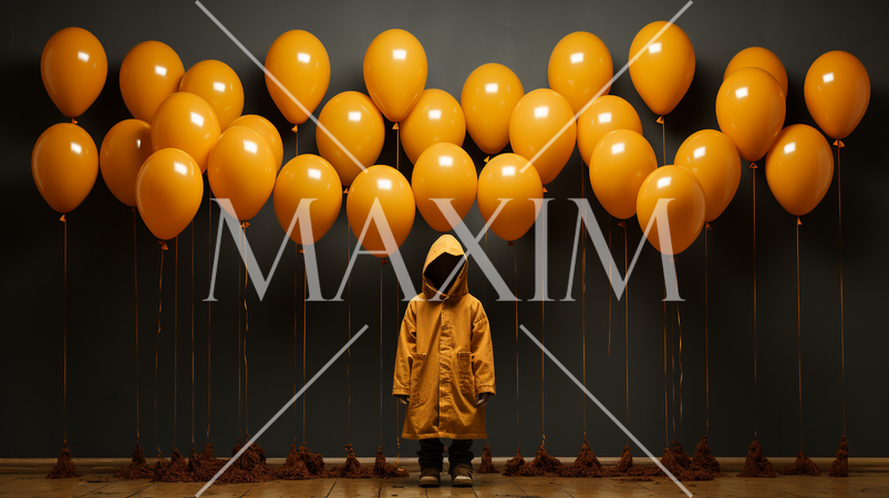 ハロウィンの基本的要素を捉えたミニマルアート（minimalism）な表現：精緻CG