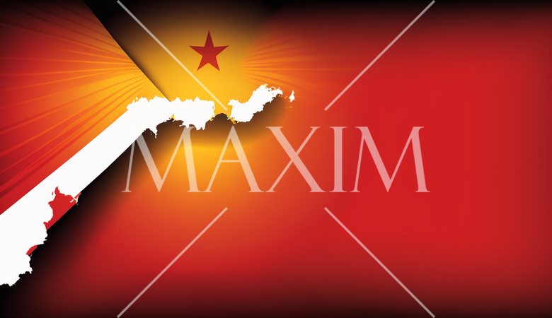 中国の国旗をモチーフにした背景