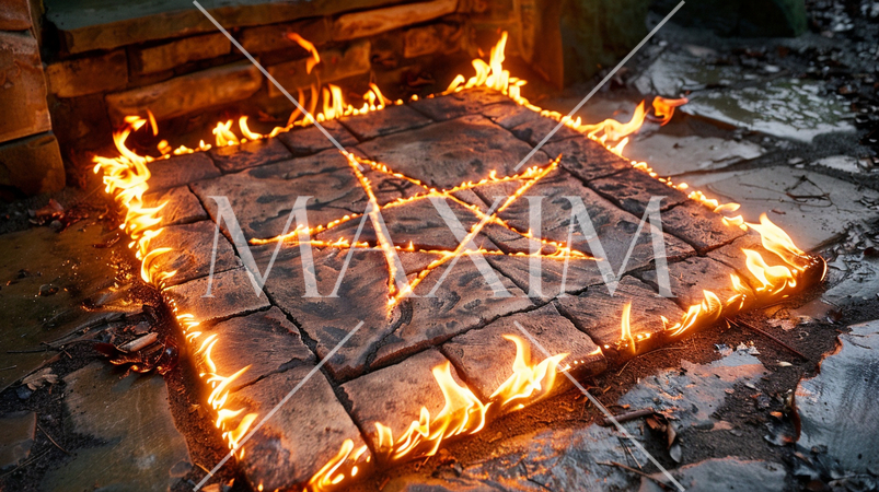 悪魔などが召喚される寸前の魔方陣