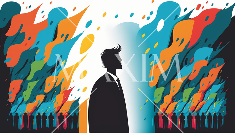 リーダーシップと指導：リーダーシップ、指導者と部下の関係。