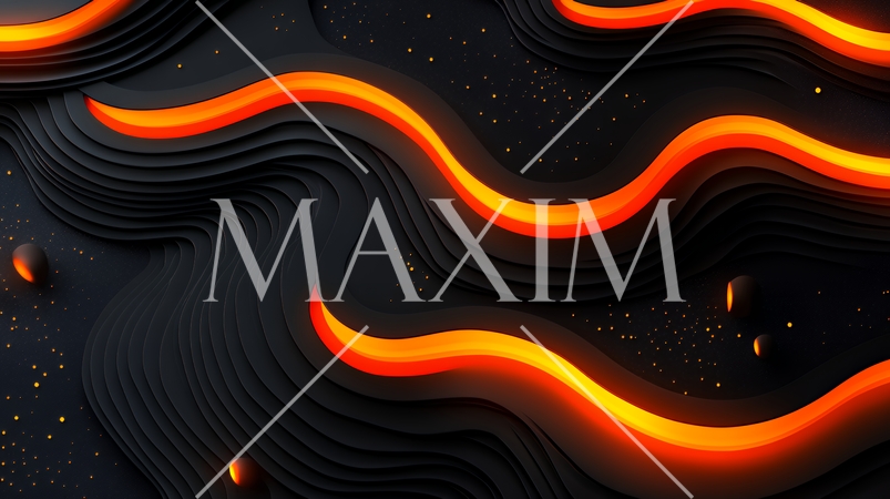 光沢のあるオレンジ色の背景