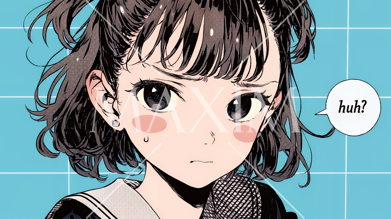 「はぁ？」と呆れた表情をしている女子高生
