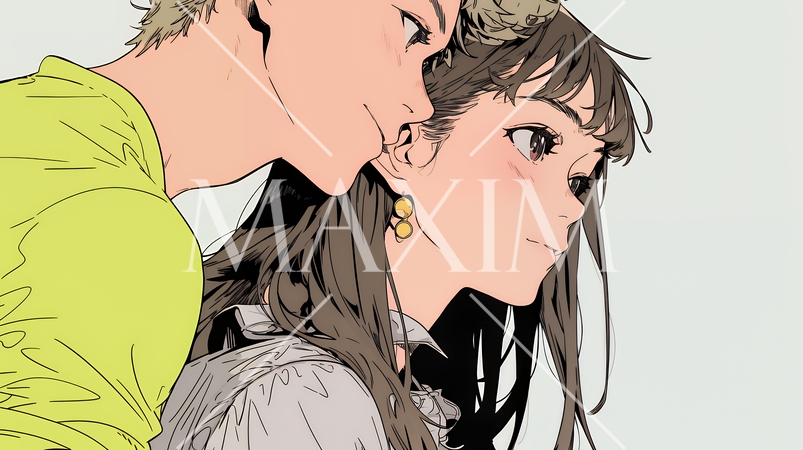 希望に満ちたライフスタイルを過ごす若いカップル：未来を見つめている