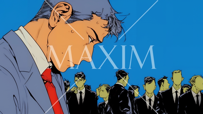 苦悩しているビジネスパーソン