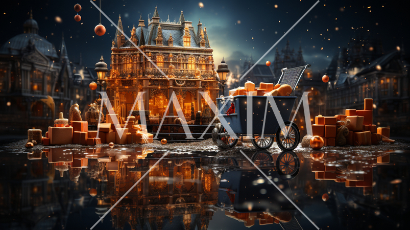 オンラインショップのクリスマスセールのイメージ