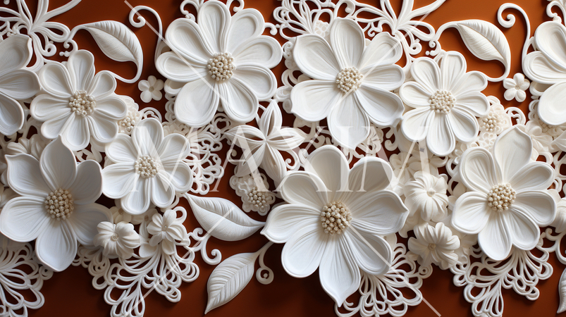 白いレース織り布の背景画像