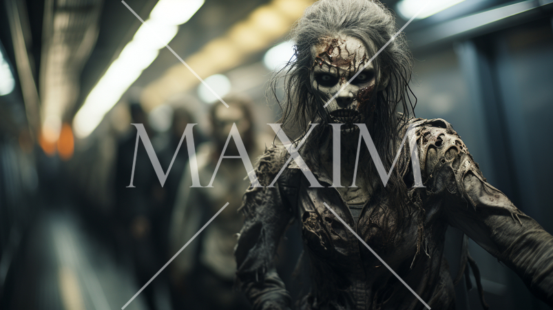 ゾンビの絵：精緻CG