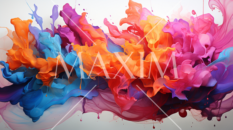 ネオンカラーの抽象的背景イメージ