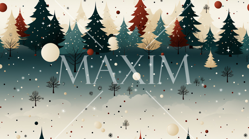 クリスマスツリーの連続パターン