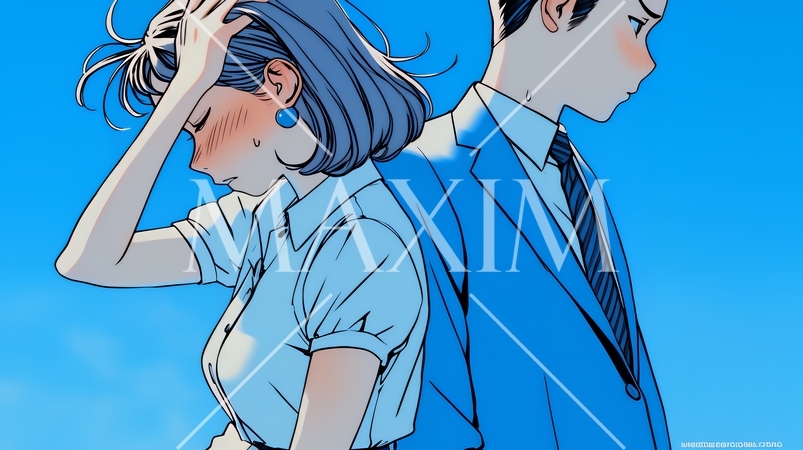 苦悩しているビジネスパーソン