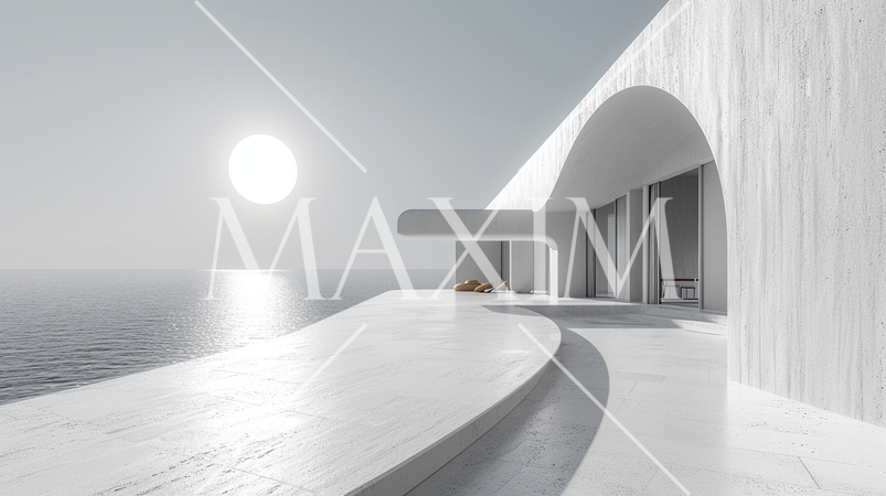 「永遠：eternity」をテーマにしたミニマリズムなイメージ