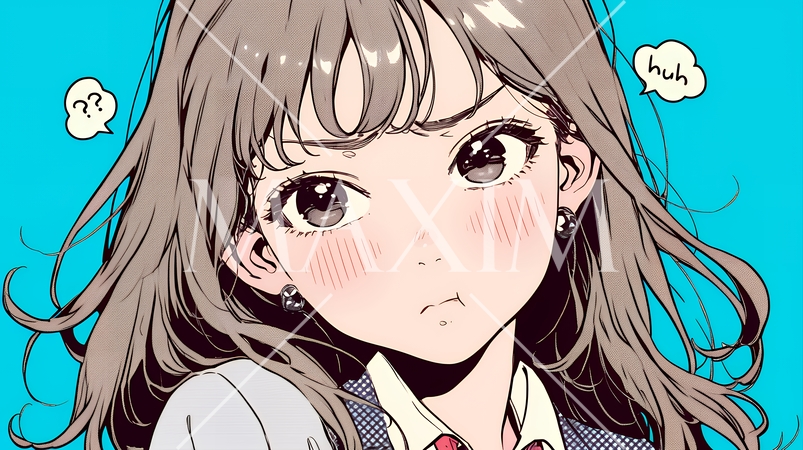 「はぁ？」と呆れた表情をしている女子高生