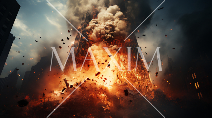 大都市へのミサイル攻撃による大規模火災：大規模戦争状態