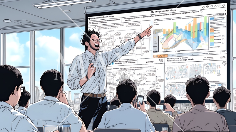 男性講師：ビジネスセミナー／製品説明会／社内研修会