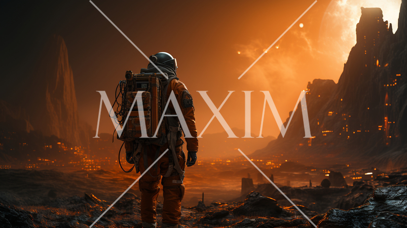 火星に降り立った宇宙飛行士