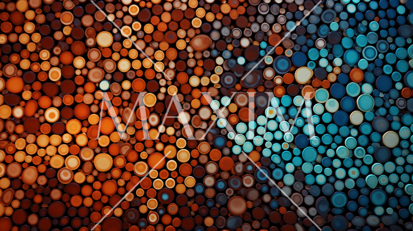 両目で見つめると立体的に見えてくるランダムドットステレオグラム（RDSG）背景画像：精緻CG画像