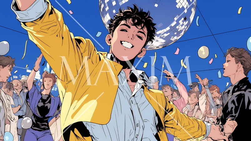 クラブで踊っている若者たち