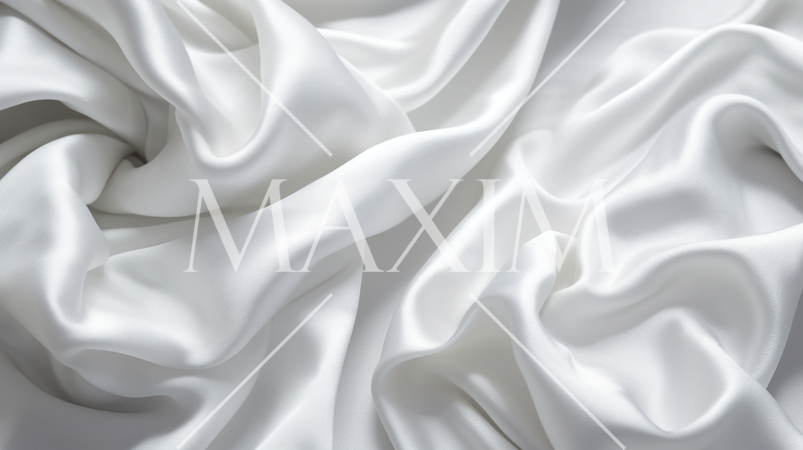 しわの寄った白いシルクの背景画像：精緻CG画像