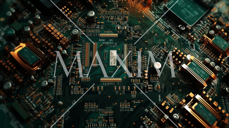 コンピュータ基板のイメージ背景画像：精緻CG画像