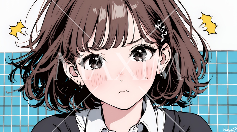 「はぁ？」と呆れた表情をしている女子高生