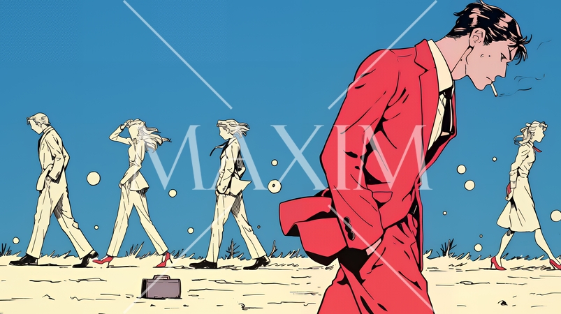 苦悩しているビジネスパーソン