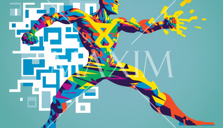 人間版QRコード（QRコードみたいに平板な人）：AI・デジタル思考人間