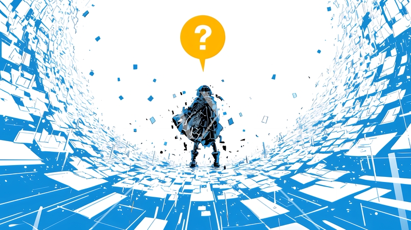 クエスチョンマークのある風景