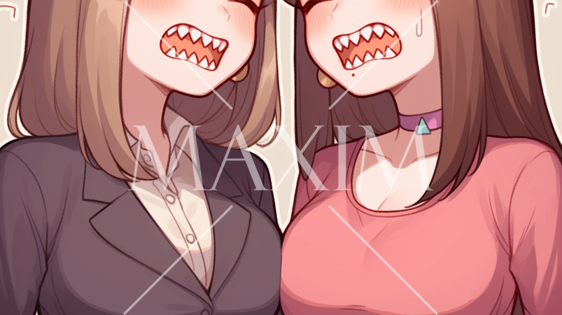 怒りをあらわにしている女性たち