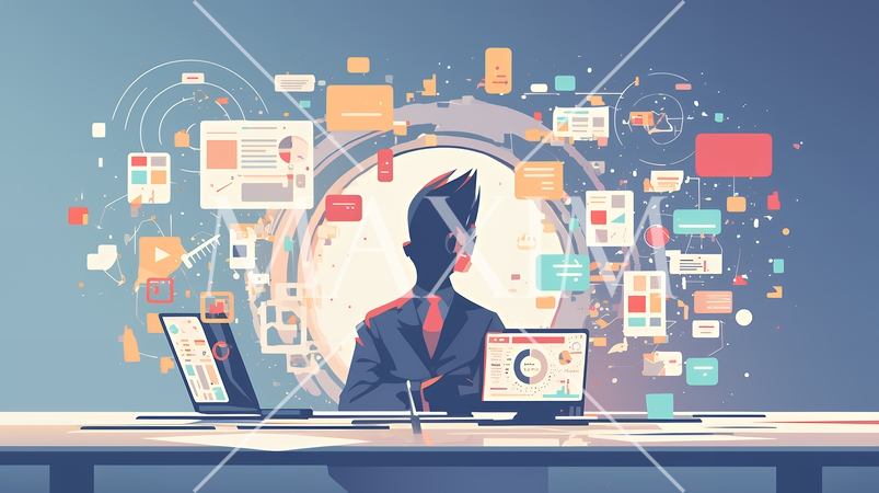 綿密なビジネス戦略を練っている女性