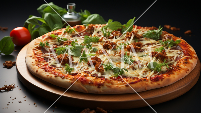 ピザパイの写実的なCG