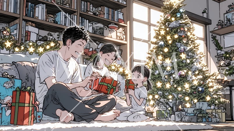 仲良し親子の楽しいクリスマス