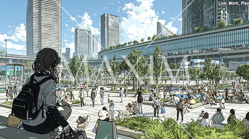 何の不安を抱くことなく平和な都会生活を送っている人々