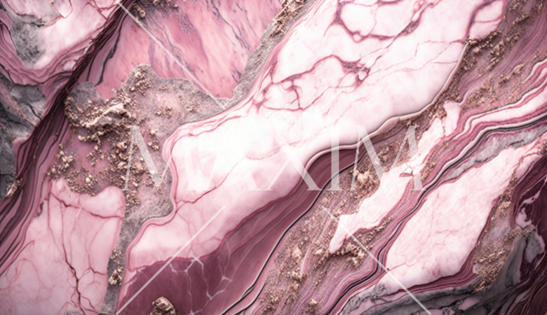 ピンクの大理石様の精緻CG背景画像