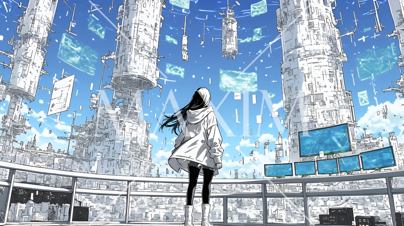 ビッグデータとAI：データ解析による洞察とデータセンターの役割のイメージ