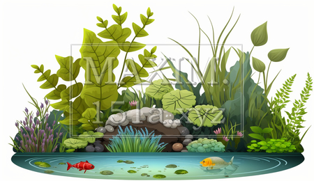 ビオトープ（イラストID:5324328-19283）