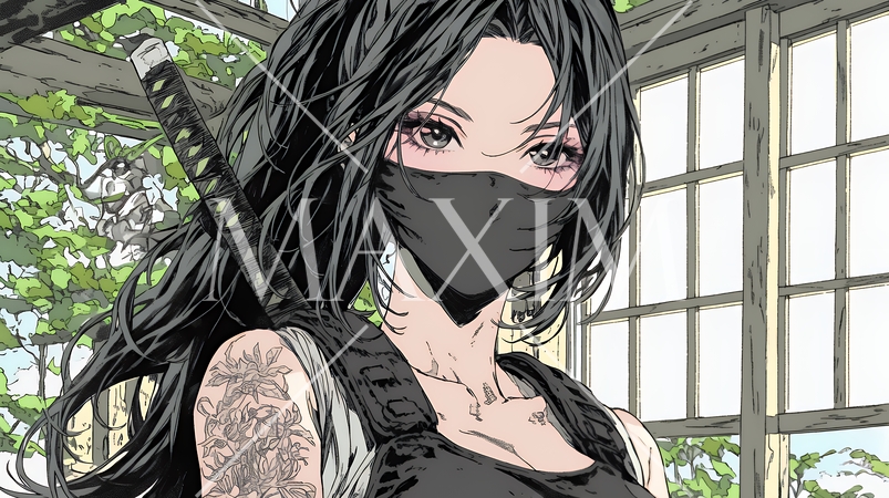 セクシーな女忍者（くノ一）