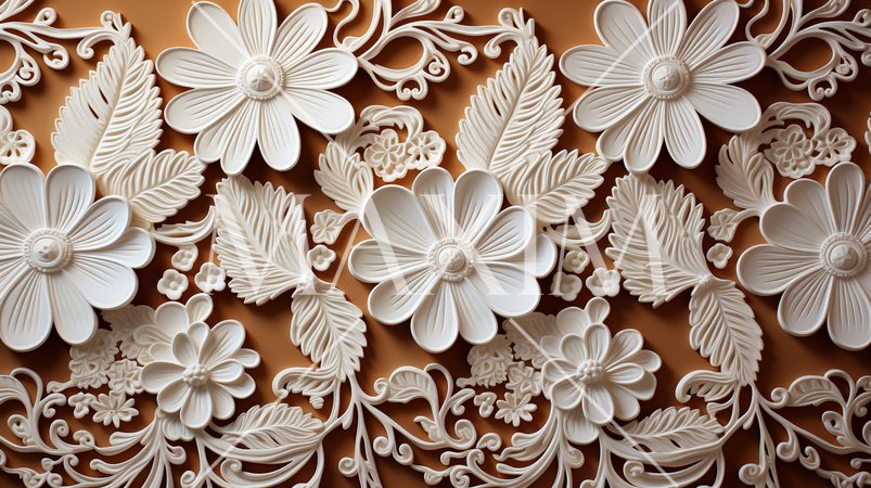 白いレース織り布の背景画像