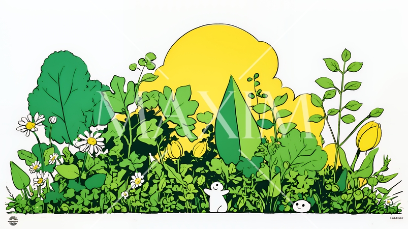 エコとサステナビリティのビジネスコンセプト｜地球と再生可能エネルギーで考える環境問題イラスト